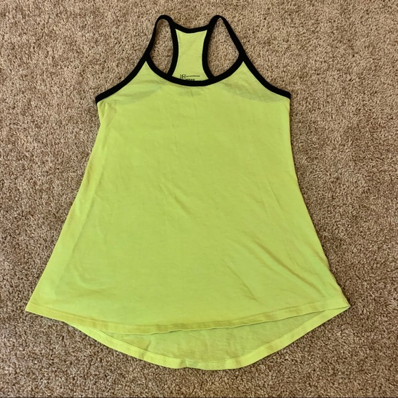 neon yellow workout top
